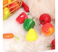 15-piece Photography Set and Vegetable Dining for Fruit Room and Centerpieces Party Artificial Display Kitchen Decoration Realistic Faux Produce for Props