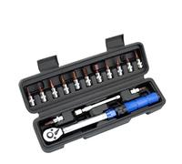 15-Piece Preset Torque Wrench Set, Precision Click Torque Tool Kit, Durable Hand Wrench for Mechanical Repair, Bicycle Maintenance, Automotive Assembly and General Household Fastening Work (1PCS)