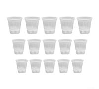 15 Piece Self Watering Set with Deep Reservoir Technology for Indoor Windowsills Outdoor Balconies Gardens and Bare Root Plant Establishment (Transparent)