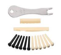 15-piece Set Guitar Upper And Lower Nut String Pins Nail Remover String Changing Tools