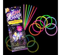 15 Piece Set of Glow Sticks -Brightly Coloured Party Sticks For Adults and Children, Neon UV Accessories, 20.3cm / 8", Great for Party Games (15 Pieces, 8'' Glow Sticks)