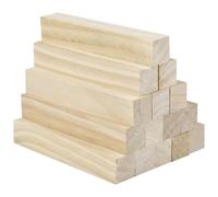 15-Piece Unfinished Solid Wood Whittling Blocks - 6x1x1 Inch Carving Blocks for Adults, Beginners & Experts, DIY Woodworking & Craft Projects