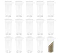 15 Pieces 6G Salt Shaker, Plastic Bottle, Sealed Bottle, Mini Plastic Bottle, Spice Bottle, Portable Spice Bottle, Camping Spice Bottle