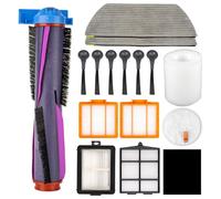 (15 Pieces) AV2800ZEUKWH Replacement Parts for Shark PowerDetect 2-in-1, AV2800ZEUKWH, RV2800YEEU, RV2800ZEEU, AV2800ZE, RV2820YE, RV2820ZE Robot Vacuum, Roller Brush, Filter, Side Brush, Mop Pad
