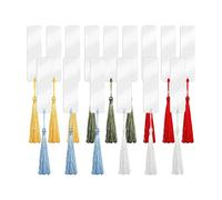 15 Pieces Blank Acrylic Bookmarks Hanging Tags Ornaments Making DIY Project, Multi-Colored, 15 Pcs Acrylic