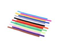 15 Pieces Elastic Puppy Collar Animal Identification Collars Lightweight Cord multi-colored Cable Ties Marking Rope String Dog M
