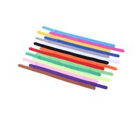 15 Pieces Elastic Puppy Collar Portable Animal Identification Collars Lightweight Cord Multi-color Reusable Marking Rope Pet Dog L