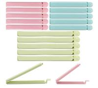 15 Pieces Food Clips, Plastic Food Bag Clips Reusable Bag Clips for Food Storage Colorful Sealing Clips for Snack, Coffee, Home, Kitchen, Travel, Camping (4.7inch, 5.9inch)