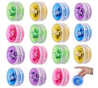 15 Pieces LED Licht Jo-Jo Spielzeug, Kunststoff Responsive Yoyo, JoJo Leuchtend für Anfänger und Kinder, Yoyos Mitgebsel für Kindergeburtstag Gastgeschenke, Partys und Feiern