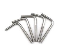 (15 Pieces) M6x150mm L Shape Foundation Bolts 304 Stainless Steel Right Angle Anchor Bolt Long Square Bend Screw