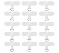 15 Pieces of Lanyard Clips, Universal Mobile Phone Gasket, Fixed Patch, Lanyard Connection Clip, Mobile Phone Lanyard Patch, T-Shaped Mobile Phone Patch