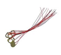 15 Pieces Piezo Pickup 27mm Piezo Discs with 13" Cable Lightweight for Beginners