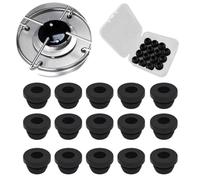 15 pieces rubber grommets, gas stove caravan rubber feet, pot carrier rubbers, grate rubber feet, grate rubber feet, rubber grommets for motorhome cookers, compatible with 5mm rods from Dometic, Smev