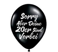 15 Pieces Sorry But Your 20s Are Over Balloons, Black 30th Birthday Balloons Decoration, Women Men 30 Years Anniversary Party Decorative Balloons for Him Her Funny Thirty (30th)