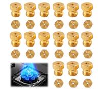15 Pieces Universal Butane Gas Sprinkler, Conversion Set for LPG for Gas Cooker, Stove and Hob Bottle Sprinkler Burner, 0.5-0.65-0.7-0.80-0.87-0.90-0.95-1.02
