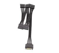 15 Pin SATA Power Extension Hard Drive Cable 1 Male To 5 Female Splitter Adapter Hard Disk Expansion Cable (60CM)