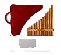 15 Pipe Bamboo Pan Flute G Key Tunable Quality Professional Chinese Traditional Musical Instrument Pan Pipes (Color : Left Hand)