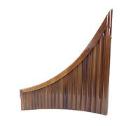15-pipe Instrument For Adult Students Majoring In Panpipe 22-pipe Wooden Holder For Professional Playing Panpipe Instrument (Color : Wooden support 22 tubes in C tune)