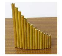 15-pipe Instrument For Adult Students Majoring In Panpipe 22-pipe Wooden Holder For Professional Playing Panpipe Instrument (Color : 15 tubes in G key)