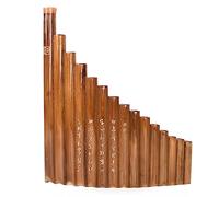 15 Pipes Natural Wind Instrument G Key Panpipe Chinese Traditional Woodwind Instrument With Cleaning Bar Bag Chinese Pan Pipes