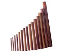 15 Pipes Pan Flute Natural Bamboo Wind Instrument Panpipe G Key Handmade Pan Flute Beginners Pan Flute (Color : Left)