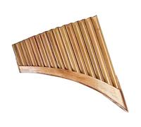 15 Pipes Pan Pipes G Key Pan Flute Chinese Traditional Wooden Instrument Students Pan Flute (Color : Left)