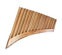 15 Pipes Pan Pipes G Key Pan Flute Chinese Traditional Wooden Instrument Students Pan Flute (Color : Right)