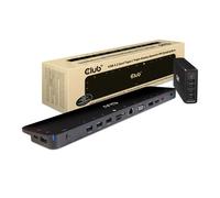 15 Port CLUB3D Docking Station, 3x USB 3.2 Gen 1 Type C, 5x USB Type A, HDMI/DP/