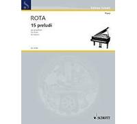 15 preludes piano (intermediate - advanced) Rota for piano Schott Music Saddle-w