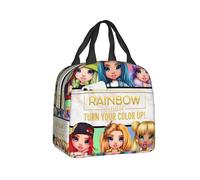 (15) Rainbow High Ruby Lunch Box Women Animated Cooler Thermal Food Insulated Lunch Bag Kids School Children Resuable Picnic Tote Bag