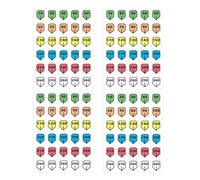 15 Rifle Scope Turret Stickers Dope Labels - Precision Shooting Adjustment Stickers for Outdoor Sports Shooting and Hunting,Use with Dope Card,Turret Tags Fit Most Scope Caps (10-300 shield)