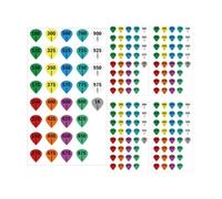 15 Rifle Scope Turret Stickers Scope Dope Labels - Precision Shooting Adjustment Stickers for Outdoor Sports Shooting and Hunting,Use with Dope Card,Turret Tags Fit Most Scope Caps (Ellipse)