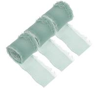 15 Rolls Decorative Fringe Ribbon and Party Décor | Polyester Trimmed Texture, Vintage Styling, Three Rolls, Five Metres Each, for Florists, Event Planners and Gift Wrapping