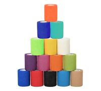 15 Rolls Self Adherent Cohesive Bandages 5cm x 4.5m Pet Vet Wrap