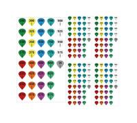 15 Scope Stickers Scope Dope Stickers - Durable Precision Adjustment Shooting Stickers for Outdoor Sports, Use with Dope Card, Turret Tags Fit Most Scope Caps (ellipse)