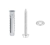 15 Set Coach Bolts SetWall Bolts and Plugs Heavy Duty Wall Fixings, TV Bracket Screws and Wall Plugs Set, Coach Masonry Screws for Brick Walls Cabinet Installation Concrete Boltss Expansion Anchors