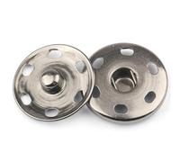 15 Sets Large Snap Fasteners, 25mm Metal Large Press Studs Snap Fasteners Sew on for Coats & Clothing, DIY Craft Sewing Accessories