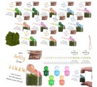 15 Sets You're Turtley Awesome Inspirational Gift Include Mini Sea Turtle Figure PunTurtle Greeting Cards and Glass Bottle Artificial Moss Employee Appreciation Gift for Coworker Nurse Teacher