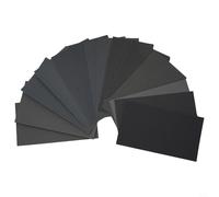 15 Sheet Silicon Carbide Wet Dry Sandpaper Pack Grit Range 400 to 3000 for Wood Paint Plastic Metal Stainless Steel and Stone Treatment