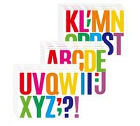 15 Sheets 8.66×11.42 Inch Vinyl Self-Adhesive Capital Letter Stickers - Waterproof Colorful Alphabet Stickers for Signs, Crafts, Posters, Mailboxes & Cards