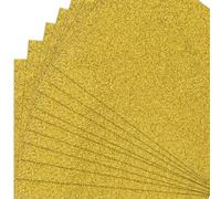 15 Sheets A4 Gold Glitter Cardstock, 300gsm Non Shed Glitter Craft Paper for Scrapbook DIY Art Project Greeting Cards Party Decoration