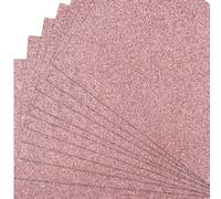 15 Sheets A4 Pink Glitter Cardstock, 300gsm Non Shed Glitter Craft Paper for Scrapbook DIY Art Project Greeting Cards Party Decoration