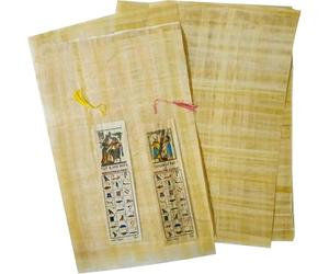 15 Sheets Egyptian Papyrus White 30 x 20 cm (12" X 8") Antique Pharaoh Papyrus Papyrus Sheets with Alphabet for Art Projects, Scrapbooking and School History - Ideal Teaching Aid, Paper