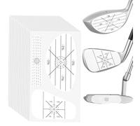 15 Sheets Golf Impact Tape, 75 Pcs Self-Teaching Swing Analysis Stickers, Sweet Spot Training Aid for Woods, Irons & Putters, Improve Accuracy, Consistency & Distance
