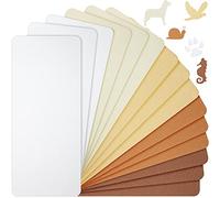15 Sheets Iron-On Mending Fabric 4.92 x 11 Inch Clothes Patches Repair Kit for Fixing Couch Pants Pockets Holes Knees Elbow (Khaki, Brown, White, Beige, Earthy Yellow)