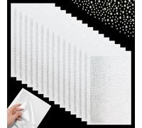 15 Sheets of Rhinestones for Iron-on, Glitter Hotfix Rhinestone Stickers, Flat Round Crystal Transfer Patches, Suitable for Clothes, Jeans, Bags, Fabrics and DIY Hobby Work (1.8 mm, 3.5 mm)