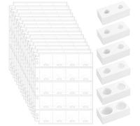 15 Sheets Uncle Paul Coin Binder Sheets with 300 Pcs 2" x 2" Coin Flips - 300 Pockets 7 Holes Coin Pages Holders for Cardboard Compatible with Coin Collecting Binder of 3-Ring,4-Ring CS54MX1