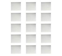 15 Sheets White Labels Adhesive Sticker Jams Label Small Blanks Sticker for Home School