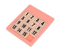 15 Slide Number Puzzle brain Teasers Portable for Game Toddler Pink, 16 x 1 x 13.5cm