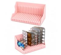 15 Slots Blister Pack Pill Organiser for Elderly (2, Pink)